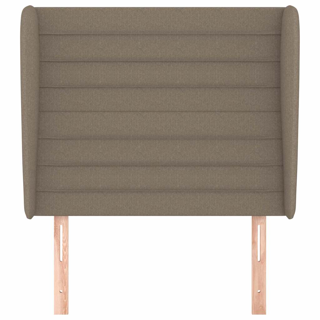 Vidaxl hoofdbord met randen 83x23x118 128 cm stof taupe