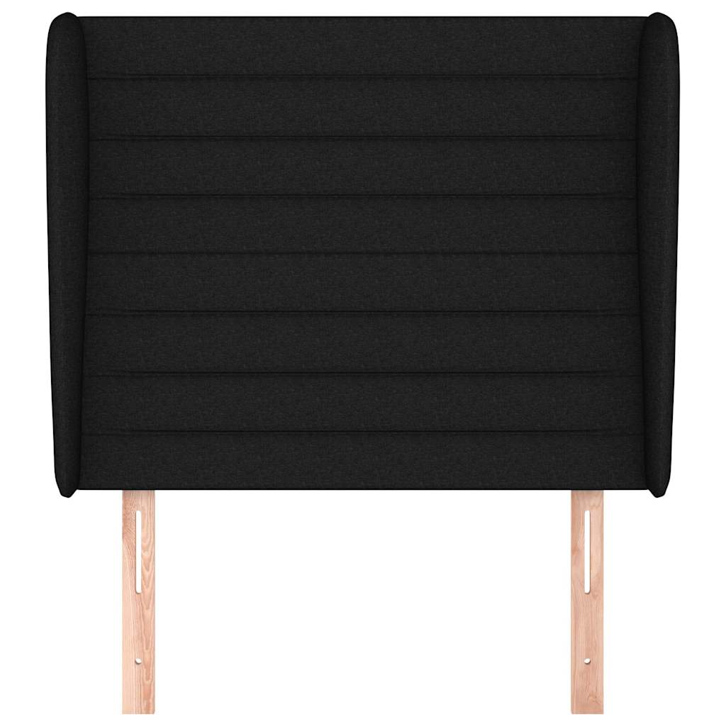 Vidaxl hoofdbord met randen 103x23x118 128 cm stof zwart
