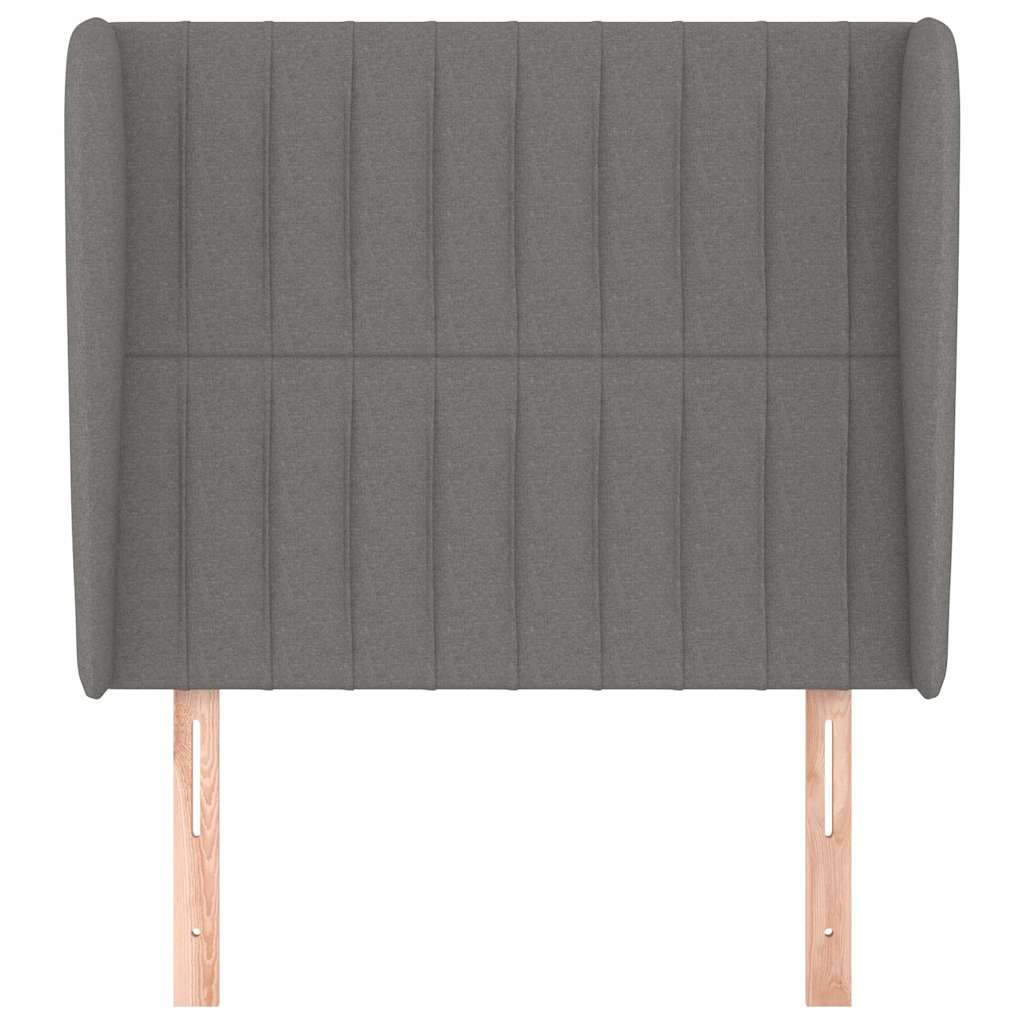 Vidaxl hoofdbord met randen 83x23x118 128 cm stof donkergrijs