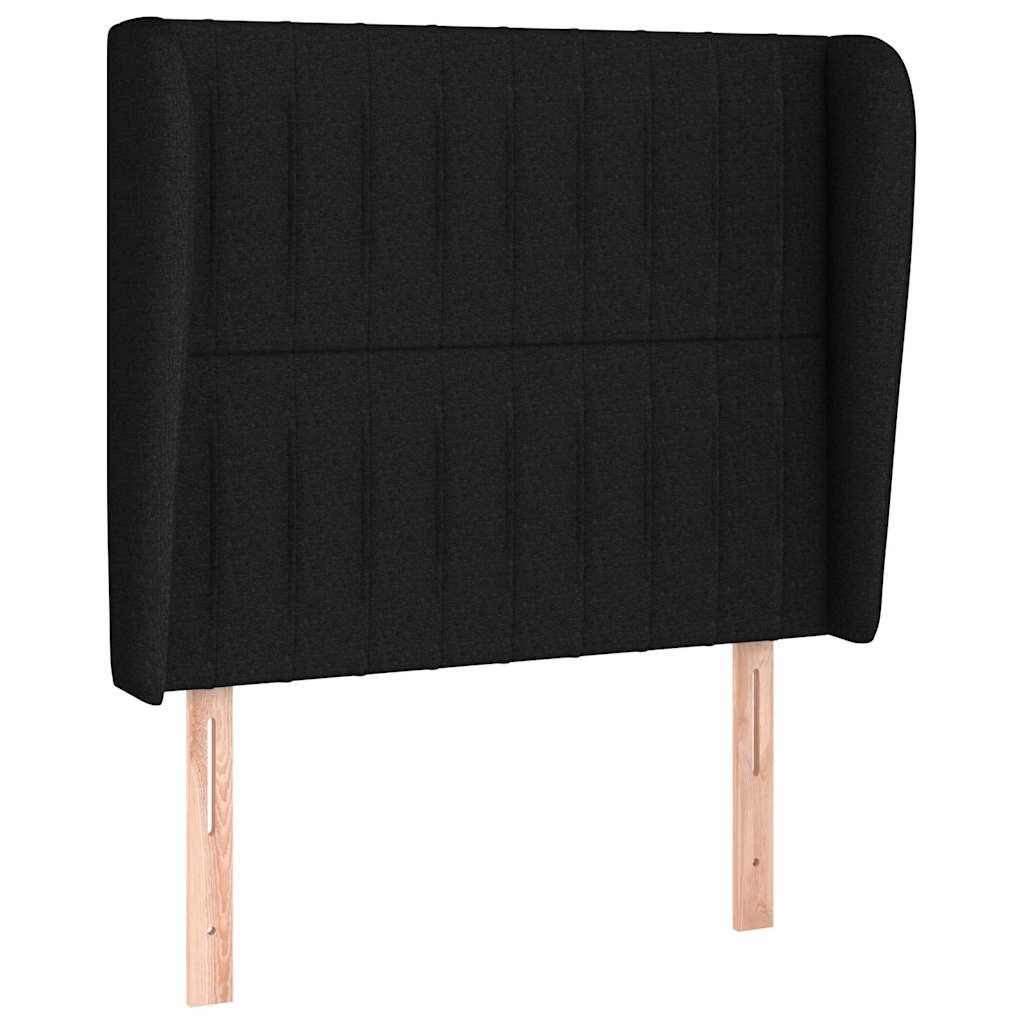 Vidaxl hoofdbord met randen 93x23x118 128 cm stof zwart
