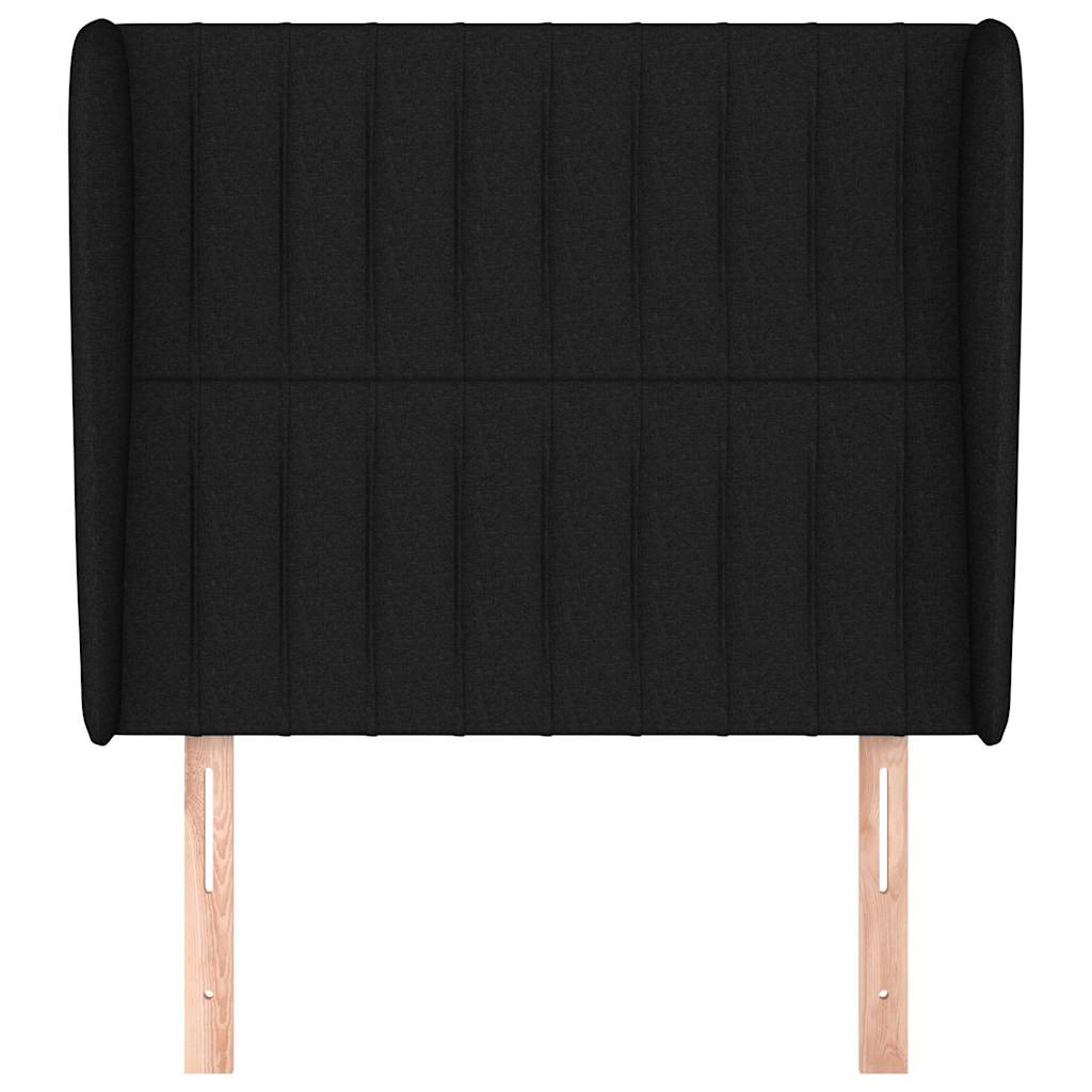 Vidaxl hoofdbord met randen 103x23x118 128 cm stof zwart