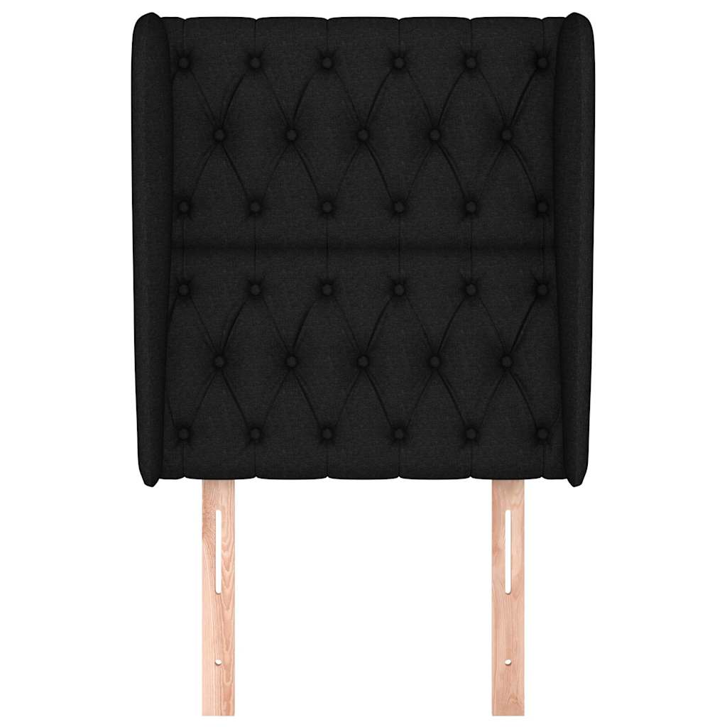 Vidaxl hoofdbord met randen 83x23x118 128 cm stof zwart