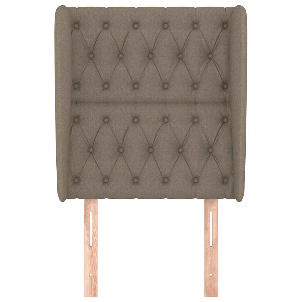 Vidaxl hoofdbord met randen 83x23x118 128 cm stof taupe
