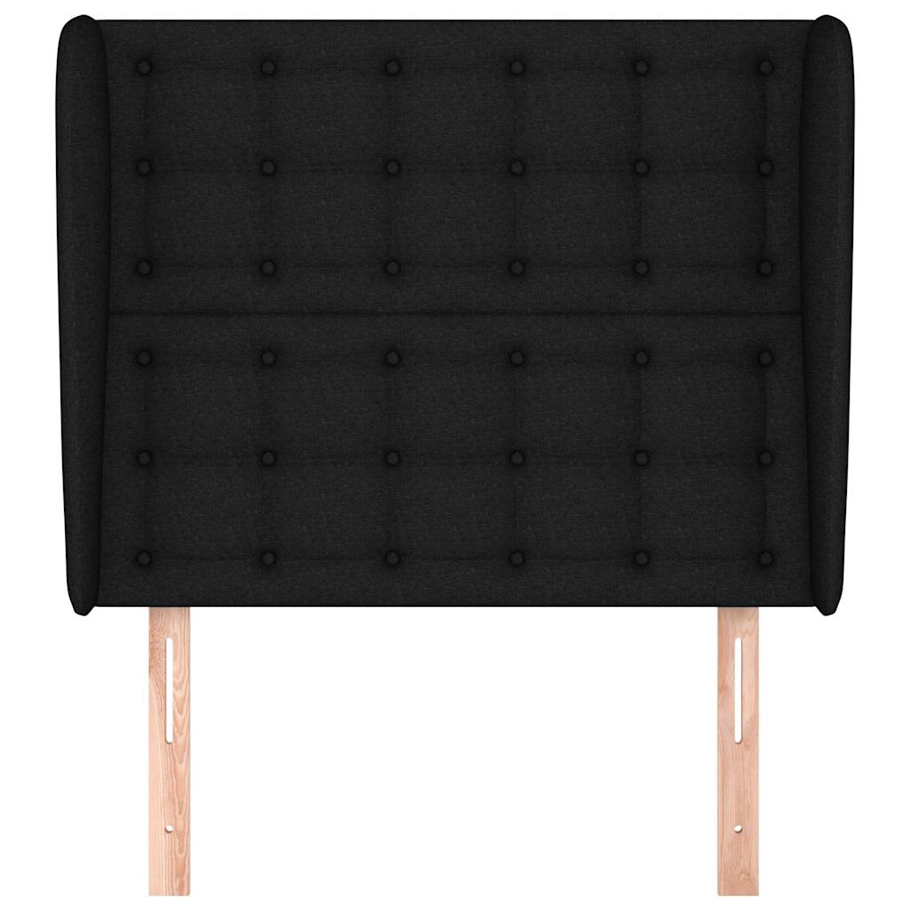 Vidaxl hoofdbord met randen 103x23x118 128 cm stof zwart