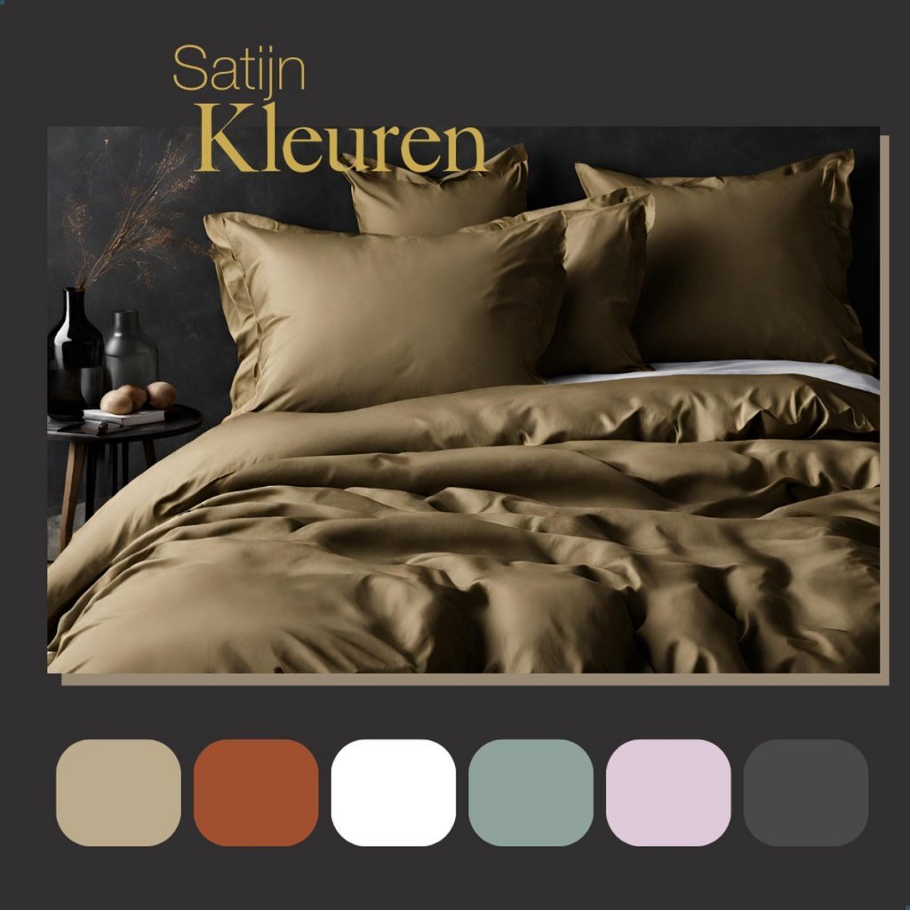 Ten Cate Baumwollsatin-Doppelbettbezug 240 x 200 220 cm Gold