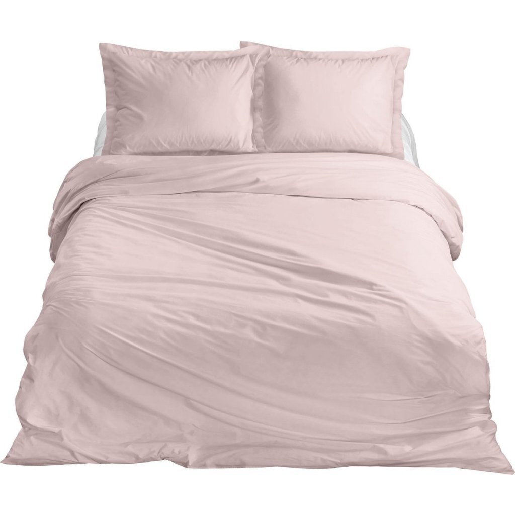Ten Cate Baumwollsatin-Einzelbettbezug, 140 x 200 cm, 220 cm, Blush Pink