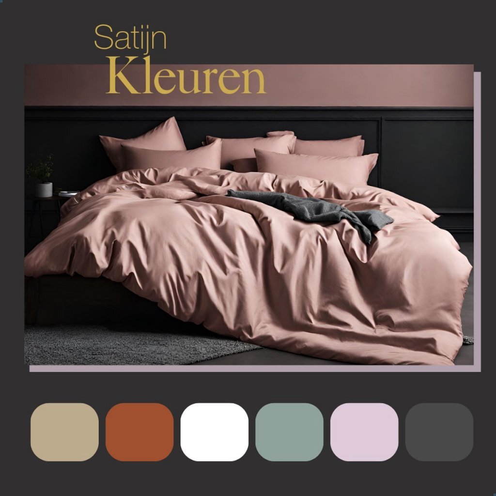 Ten Cate Baumwollsatin-Doppelbettbezug 240 x 200 220 cm rosa