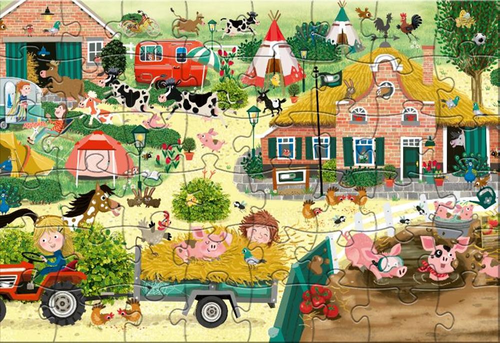 Rebo Publishers Puzzle Cas Cato Farm, 48 Teile.
