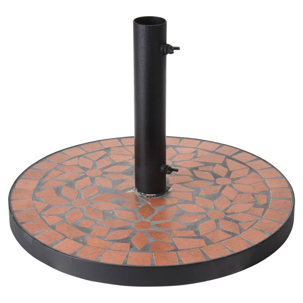 Progarden Parasol Foot mit terra-Design-Mosaikschwarz und Orange
