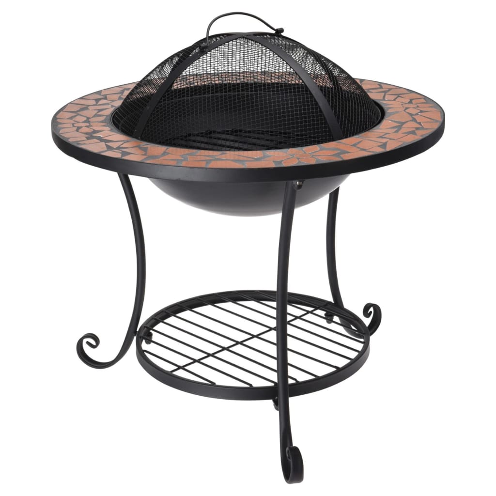 ProGarden Fire Bowl mit Mosaic 58x44 cm