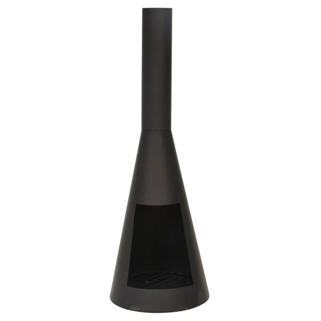 Prograrden Kamin mit Schornstein Umgebungs 100 cm schwarz