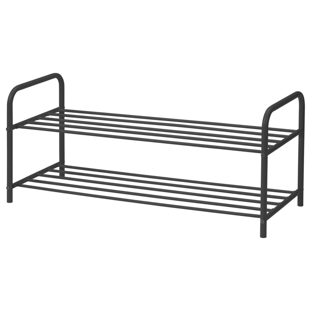 Aufbewahrungslösungsschuh Rack mit 2 Schichten 91x35x38,5 cm