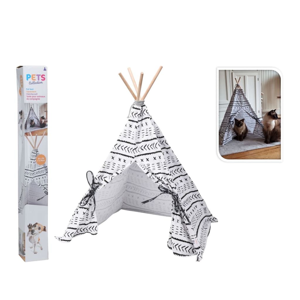 PETS Collection Dierent Tent Tipi 56x56x74 cm Leinwand