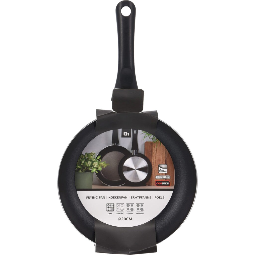Excellent Houseware Bratpfanne 20 cm Aluminium schwarz