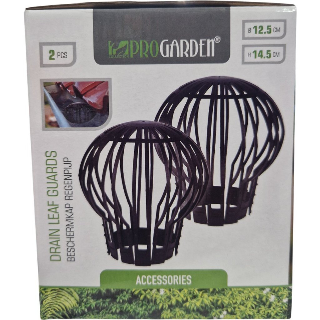 Pro Garden Schutzkappe für Regenrohr 2 Stück schwarz