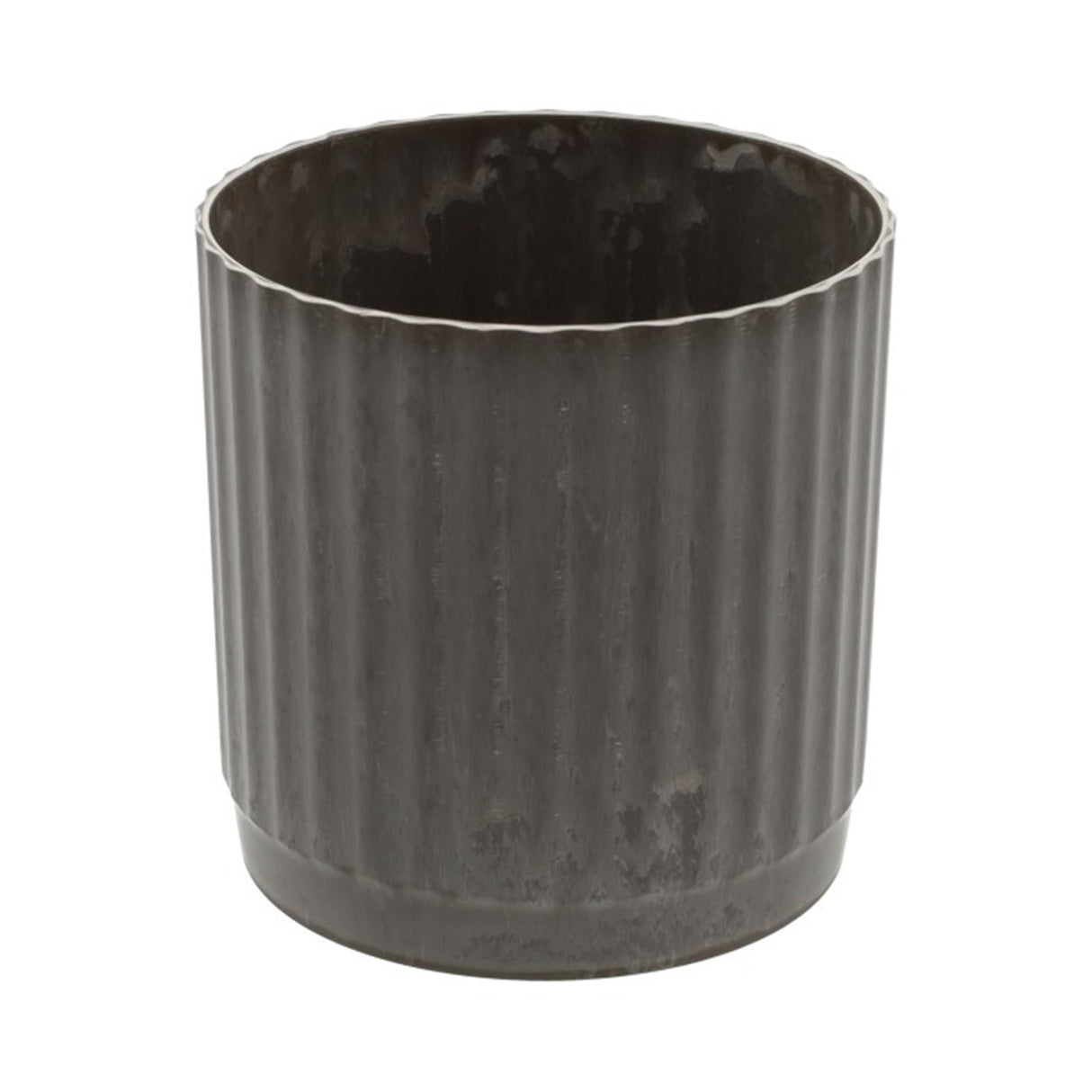 Hbx Natural Living Blumentopf Melamin Ribble Durchmesser 14 x 15,5 cm braun