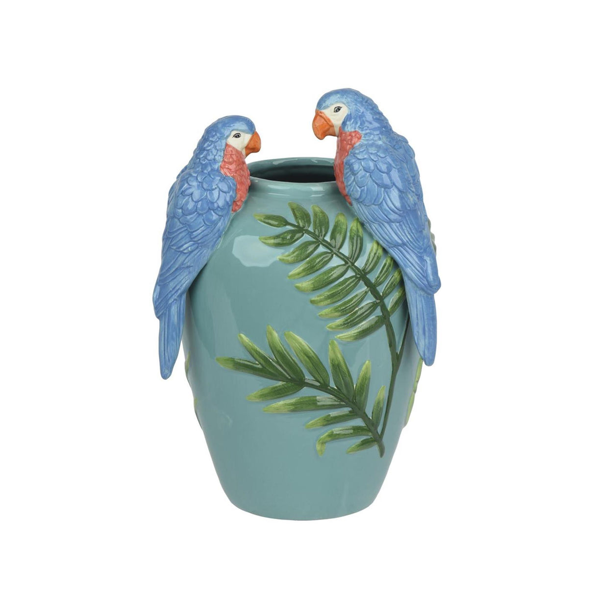 Decoris vaas dolomiet blauw 20x19x30,5cm