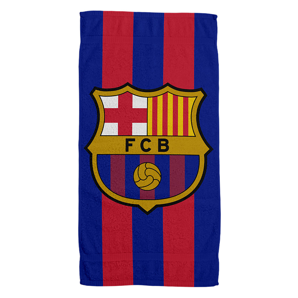 Andere Marken FC Barcelona Badetuch 100x180 cm blau rot