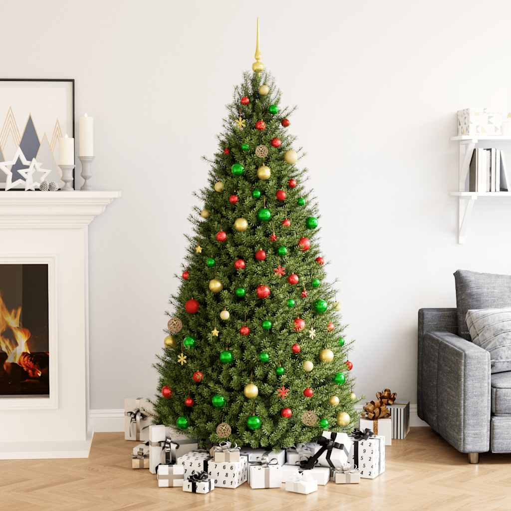 VIDAXL 112-TEIL-Weihnachtsball-Set Polystyrol Rotgrün und goldfarben