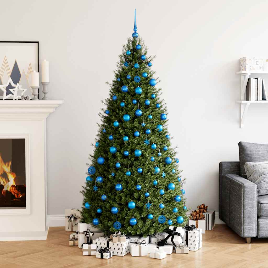 Vidaxl 111-delige kerstballenset polystyreen blauw
