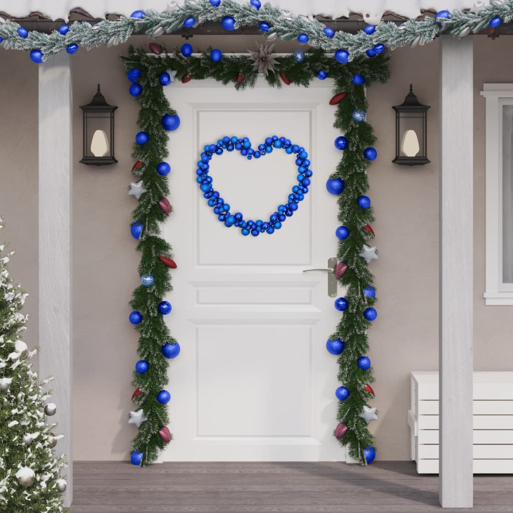 Vidaxl Weihnachtsgirlandbällchen 175 cm Polystyrol Blau