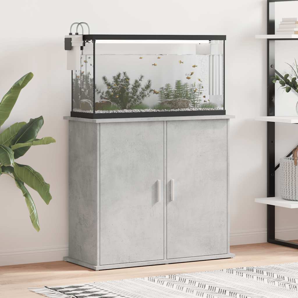 Vidaxx Aquarienständer 81x36x73 cm Holzwerkstoff Betongrau