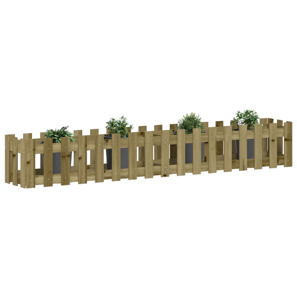 VIDAXL -Pflanzer verminderte HEK -Design 200x30x30 cm imprägniertes Holz