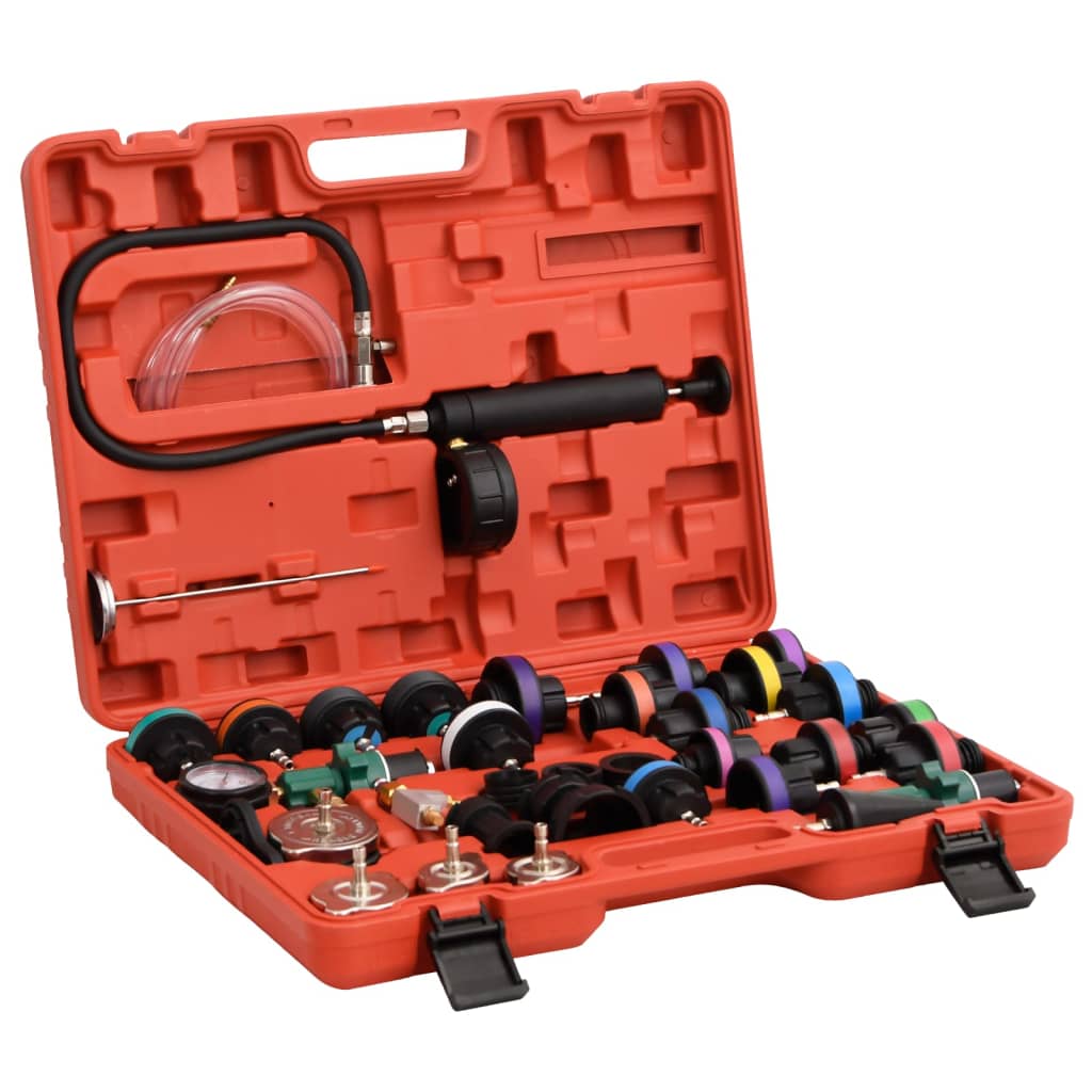 VidaXL Drucktester für Kühlsystem 52x40,5x9,5 cm rot