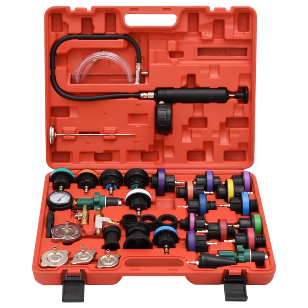 VidaXL Drucktester für Kühlsystem 52x40,5x9,5 cm rot