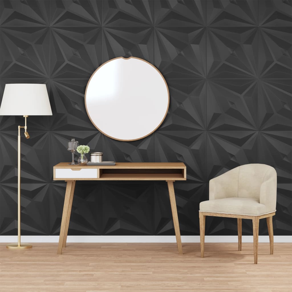 Vidaxx 48 Stück Wandpaneele Stern 12 m² 50x50 cm XPS weiß