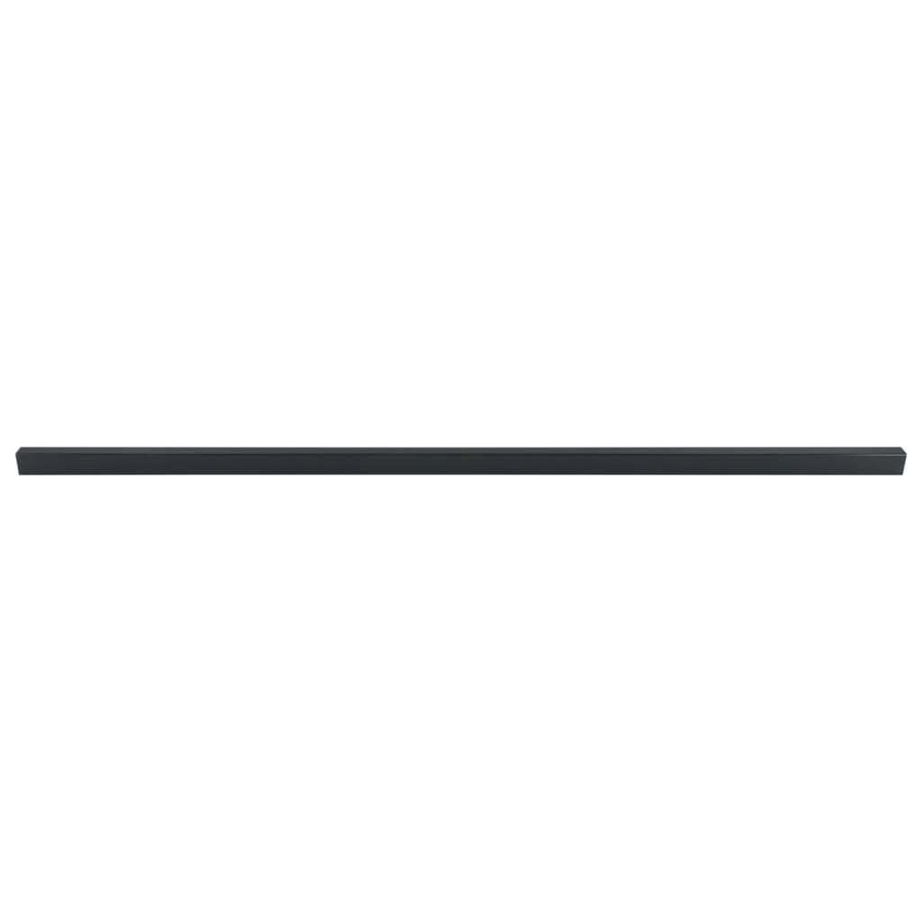 VidaXL Zaunpfosten 20 Stk. 220 cm Stahlgrau