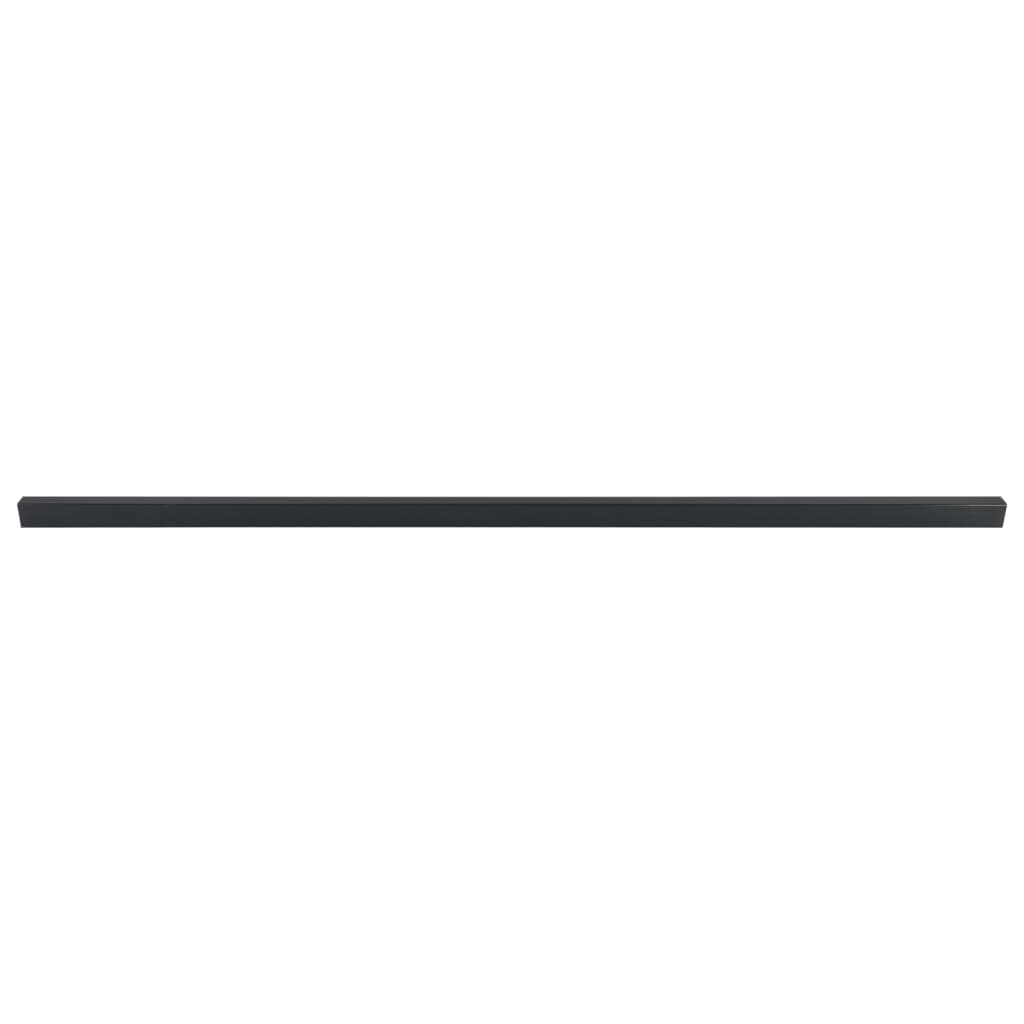 VidaXL Zaunpfosten 30 Stk. 220 cm Stahlgrau