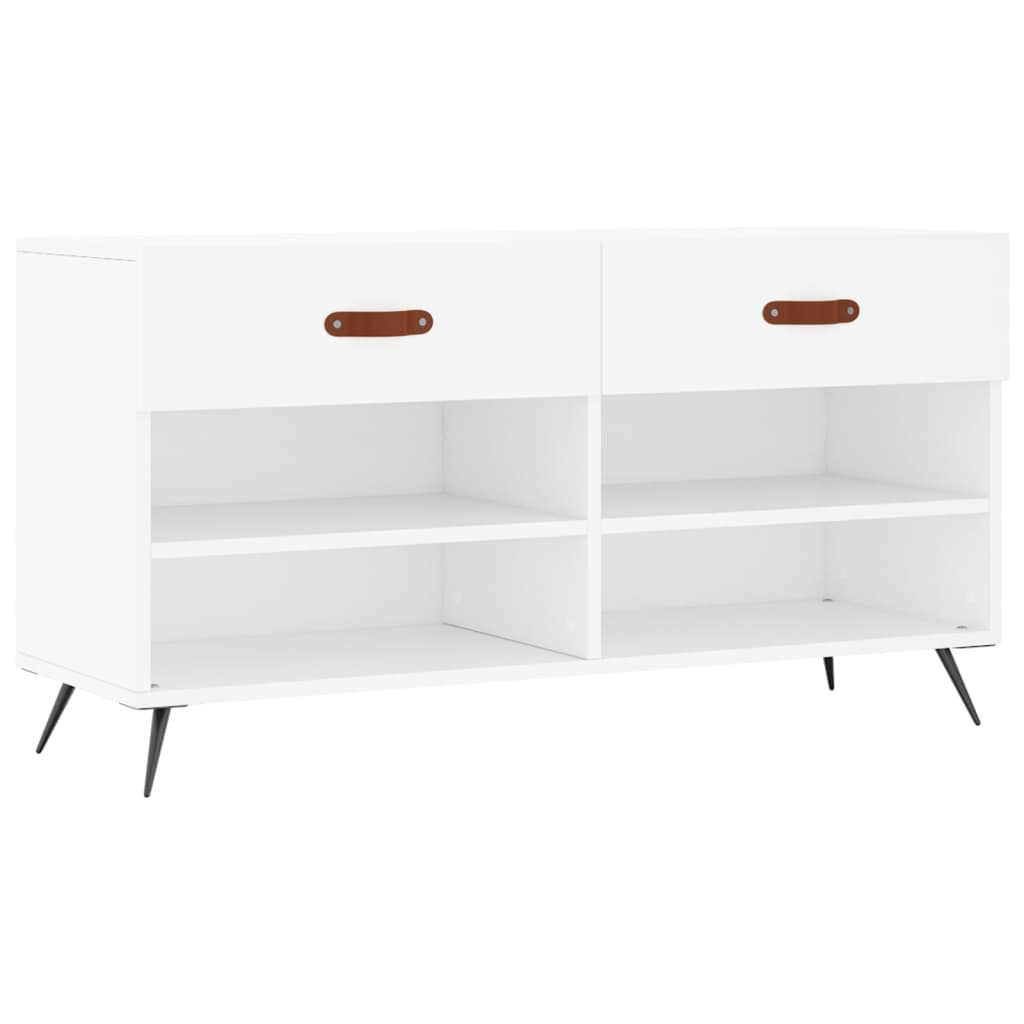 Vidaxx Schuhbank 102x35x55 cm Holzwerkstoff weiß