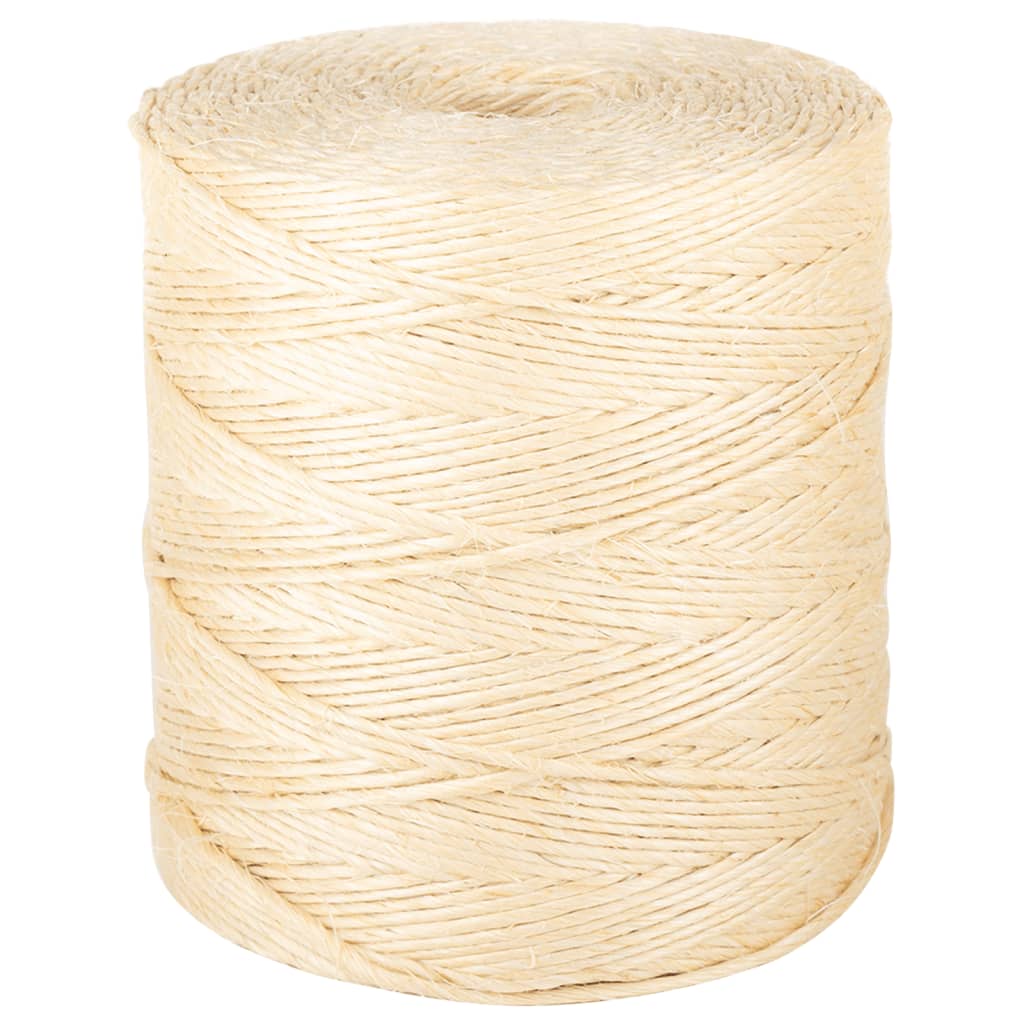Vidaxxl-Seil 2 mm 1500 m 100 % Sisal