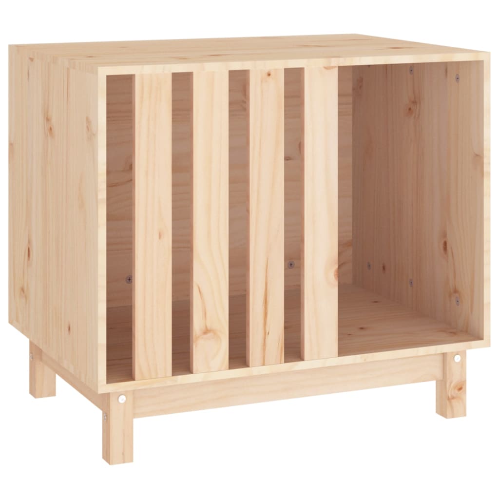 Vidaxxl Hundehütte 70x50x62 cm massives Kiefernholz