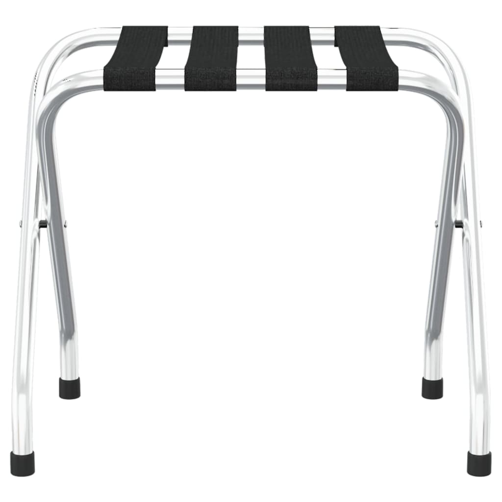 VIDAXL -Gepäckträger 56x40x49 cm Schwarz und Silber