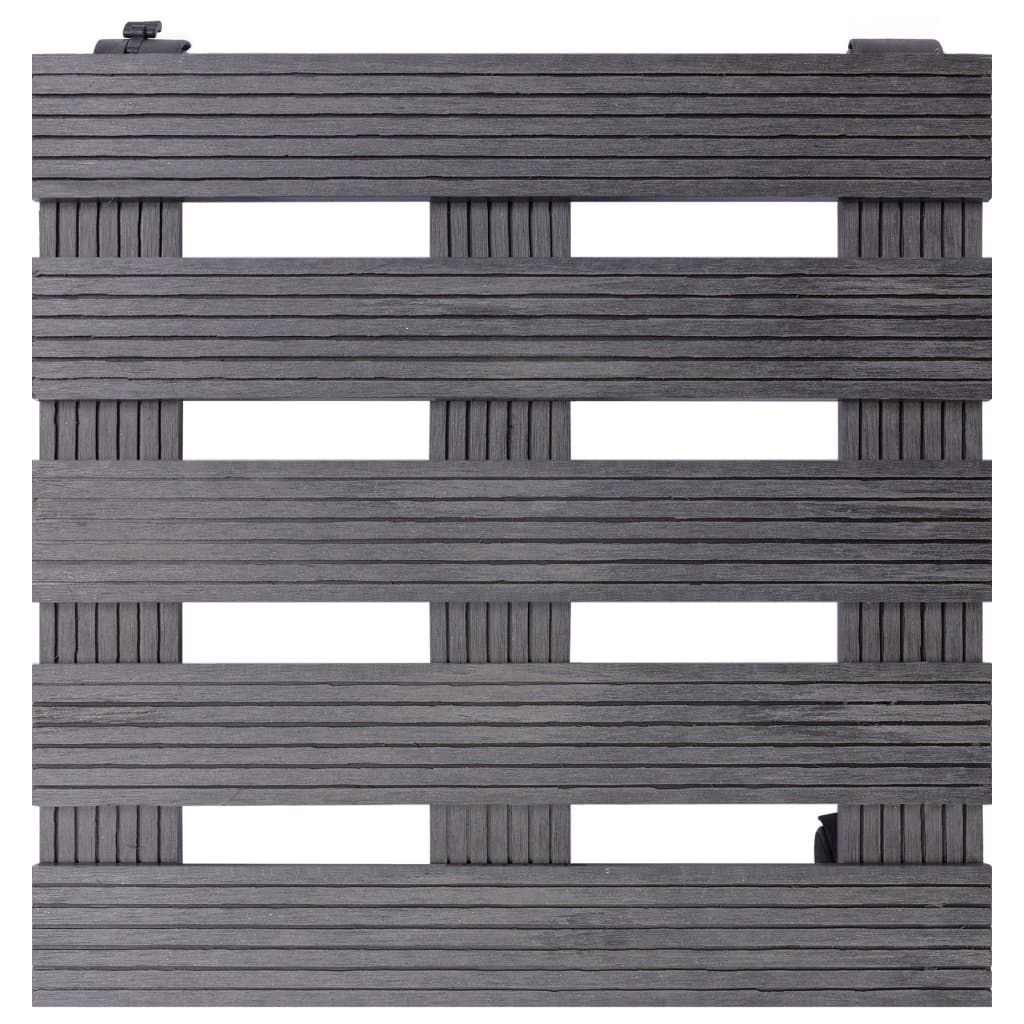 VidaXL Pflanzenwagen 4 Stk. 30x30x7,5 cm HKC grau