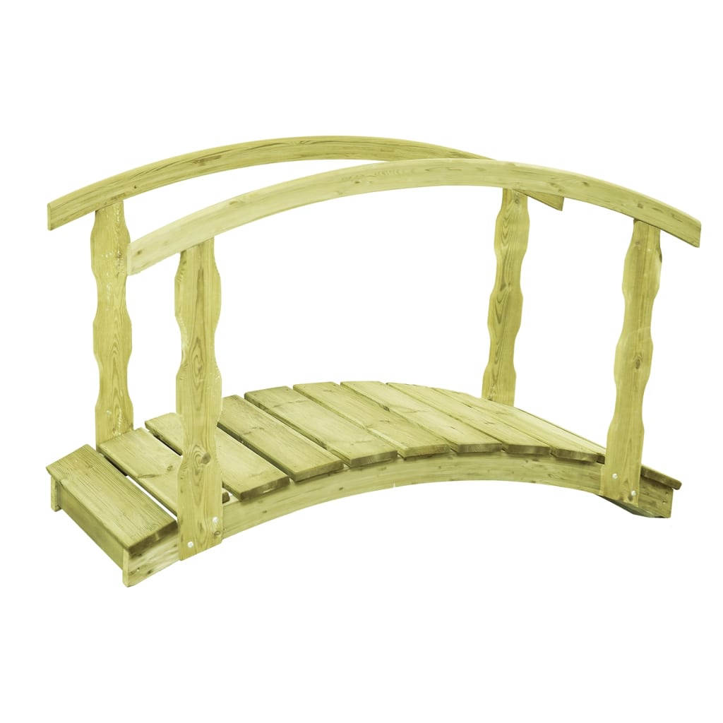 VidaXL B-Ware Gartenbrücke 170x74x105 cm imprägniertes massives Kiefernholz