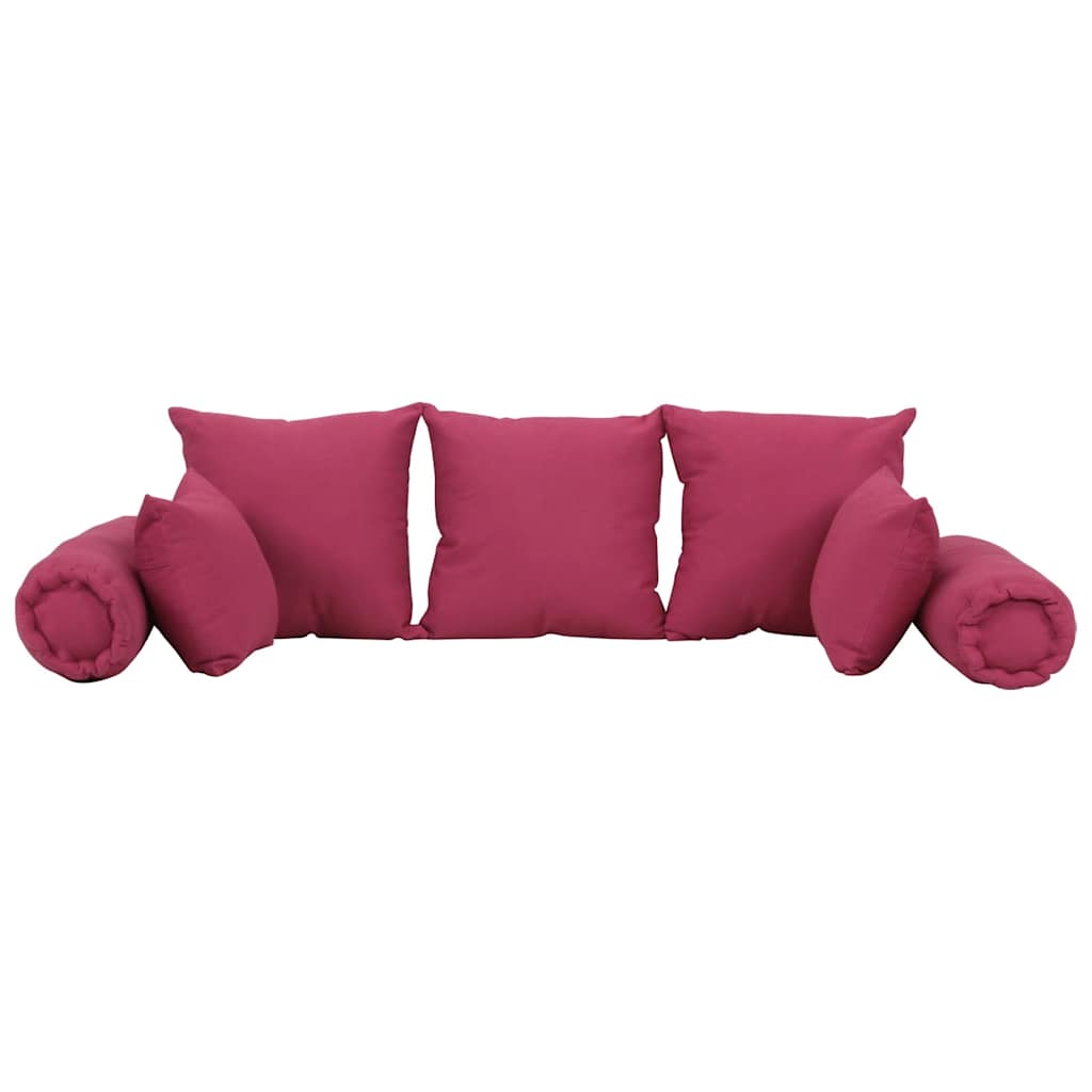 VidaXL 7-teiliges Dekokissen-Set Stoff rosa