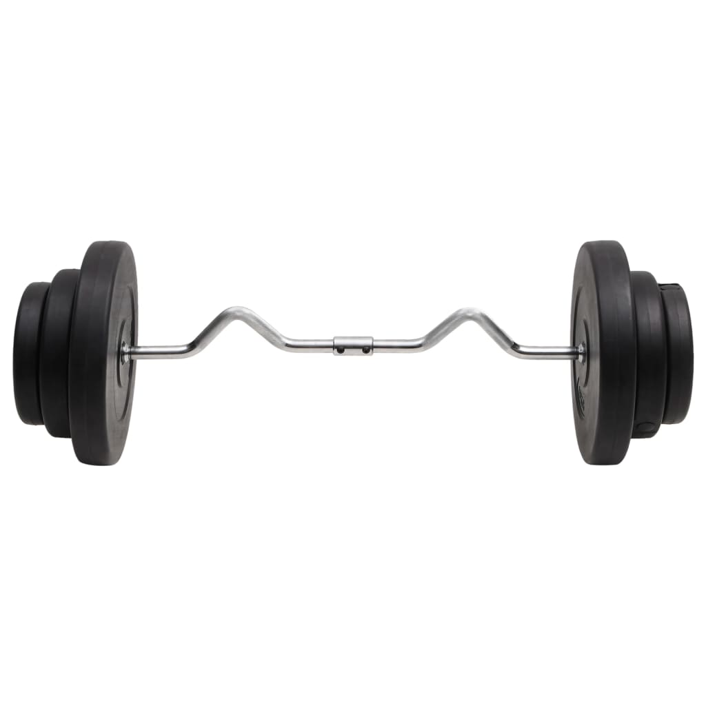VidaXL gebogene Hantel mit Gewichten 60 kg