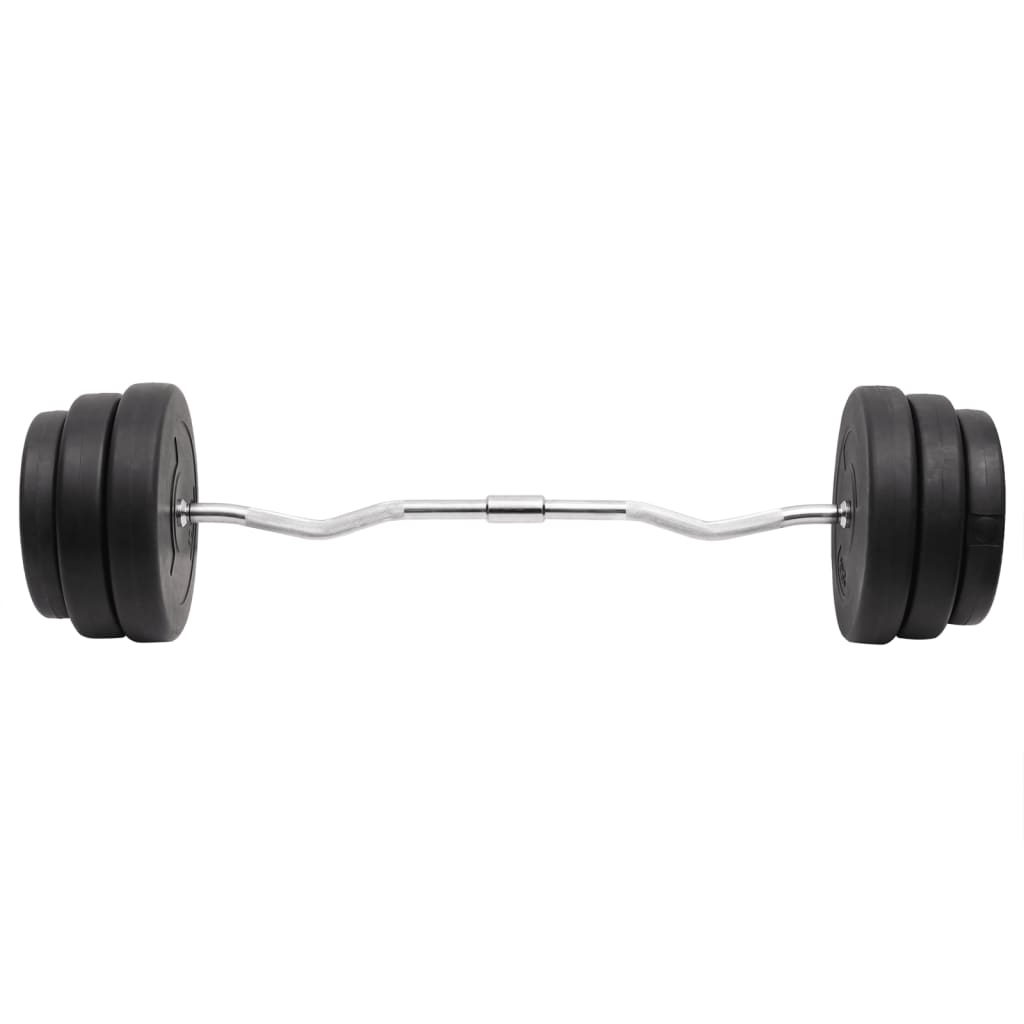 VidaXL gebogene Hantel mit Gewichten 90 kg