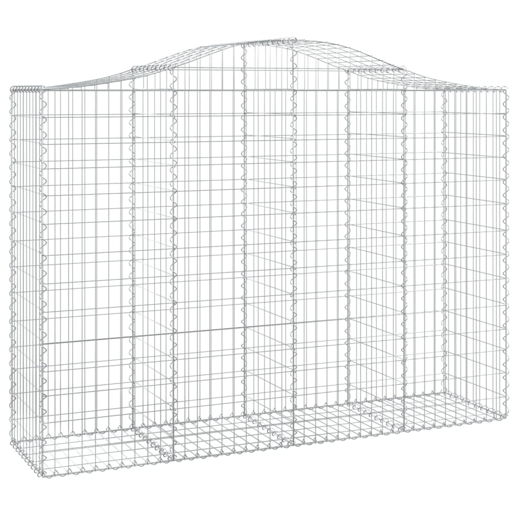 VidaXL Gabionen 6 Stück gebogen 200x50x140 160 cm Eisen