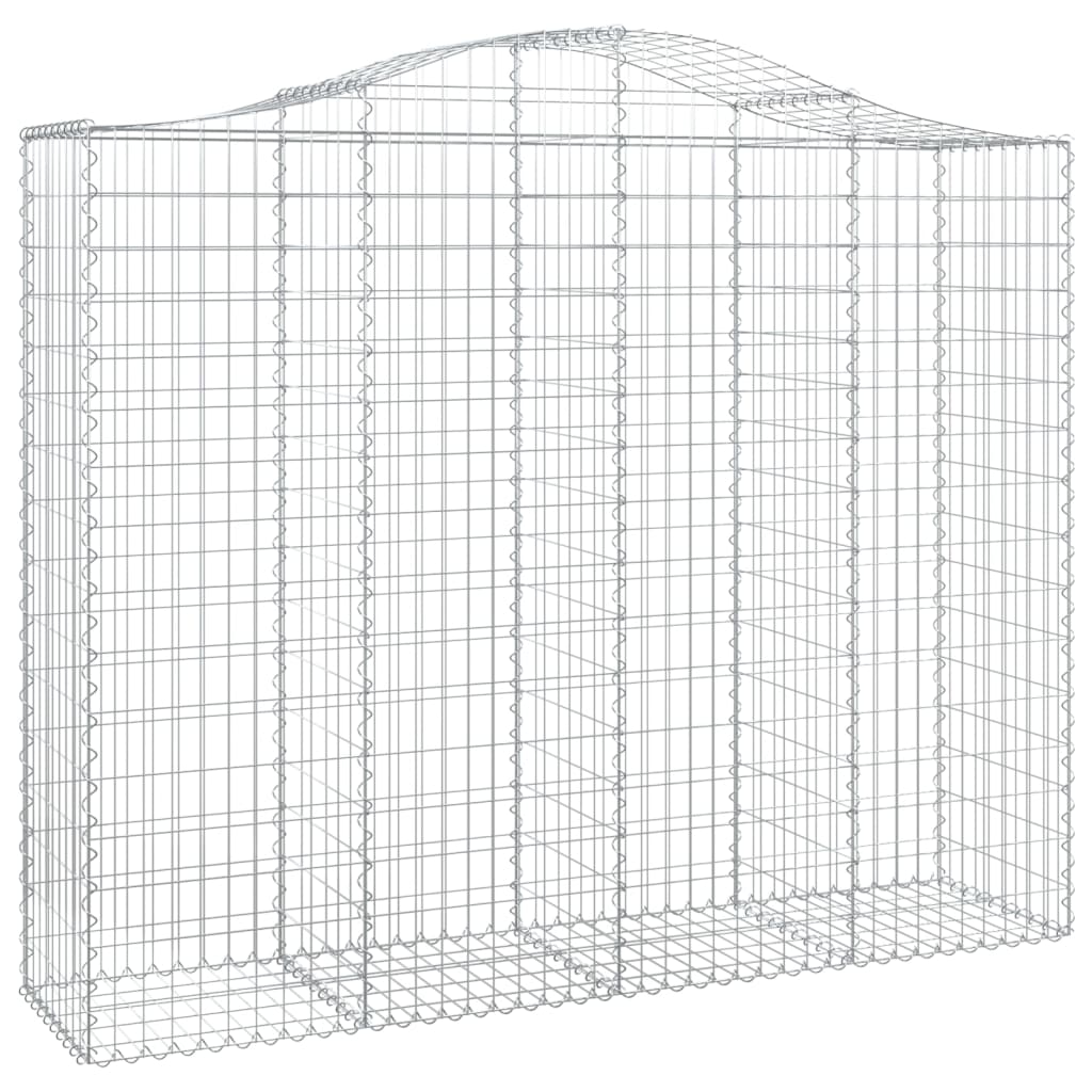 VidaXL Gabionen 4 Stück gebogen 200x50x160 180 cm Eisen