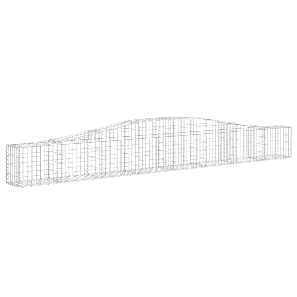 VidaXL Gabionen 3 Stück gebogen 400x30x40 60 cm Eisen