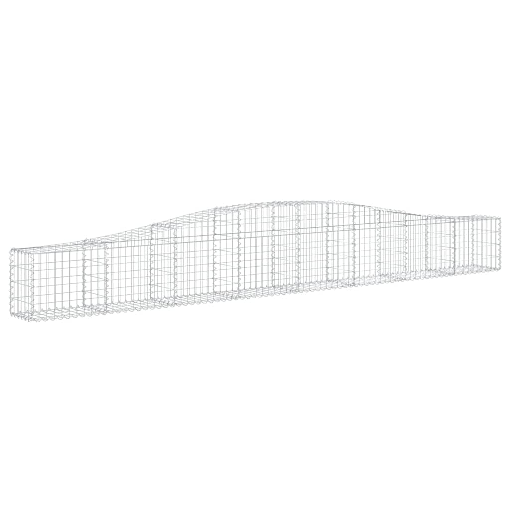 VidaXL Gabionen 10 Stück gebogen 400x30x40 60 cm Eisen