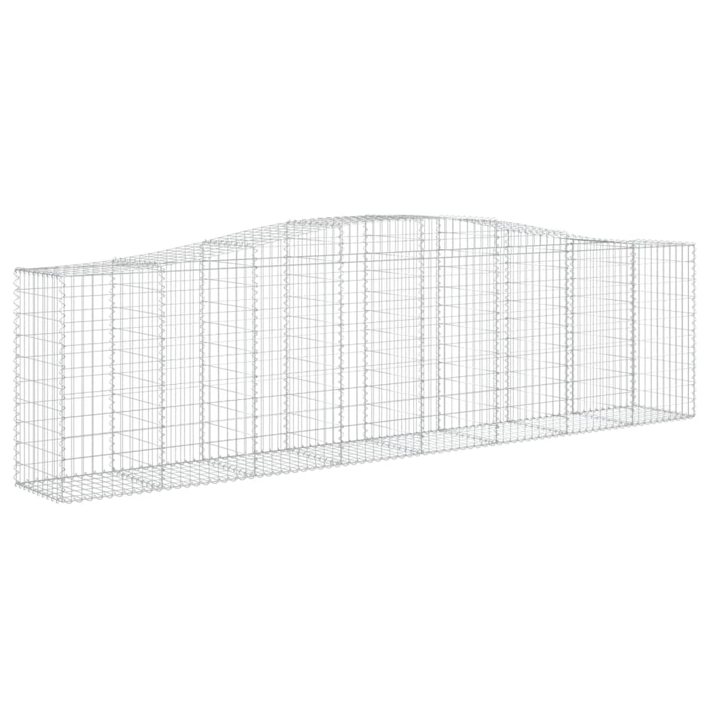 VidaXL Gabionen 5 Stück gebogen 400x50x100 120 cm Eisen