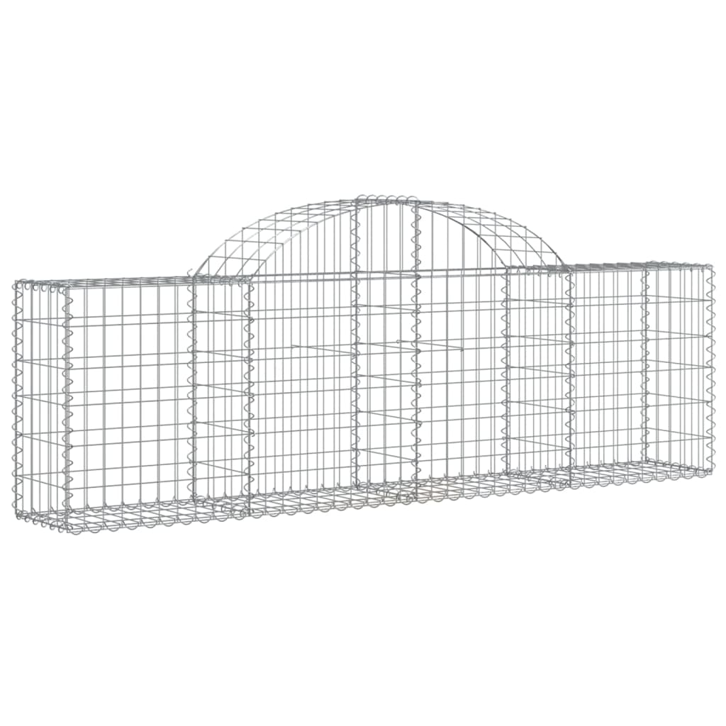 VidaXL Gabionen 20 Stück gebogen 200x30x60 80 cm Eisen