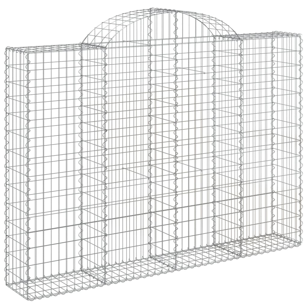 VidaXL Gabionen 11 Stück gebogen 200x30x140 160 cm Eisen