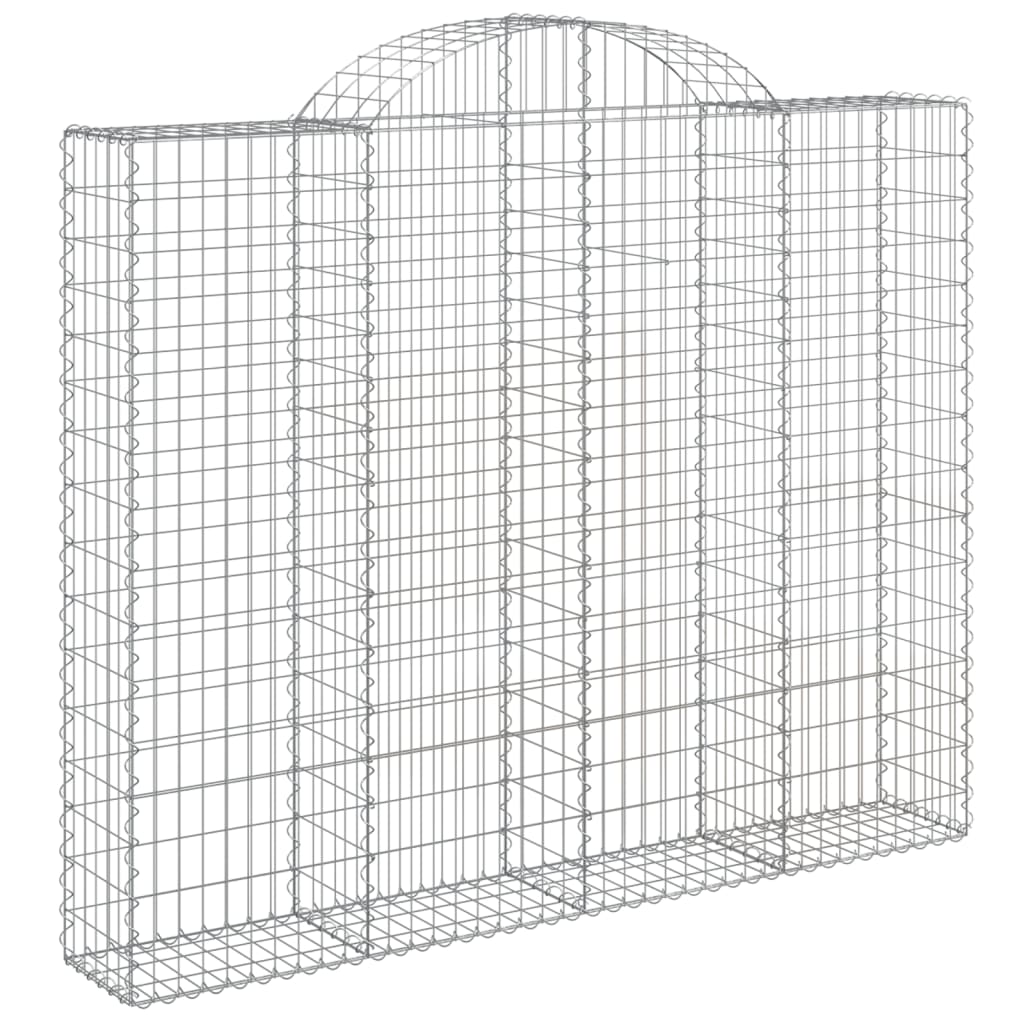 VidaXL Gabionen 5 Stück gebogen 200x30x160 180 cm Eisen