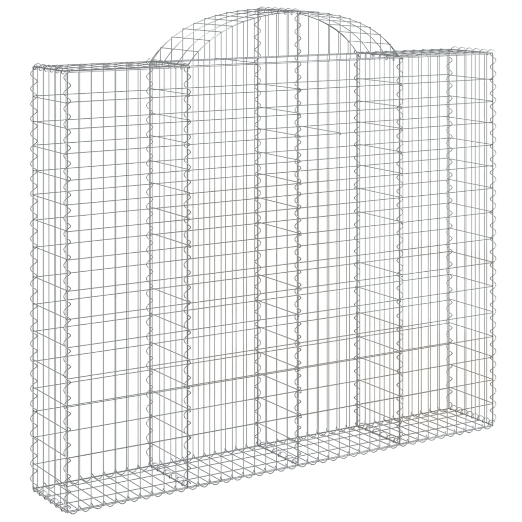 VidaXL Gabionen 9 Stück gebogen 200x30x160 180 cm Eisen